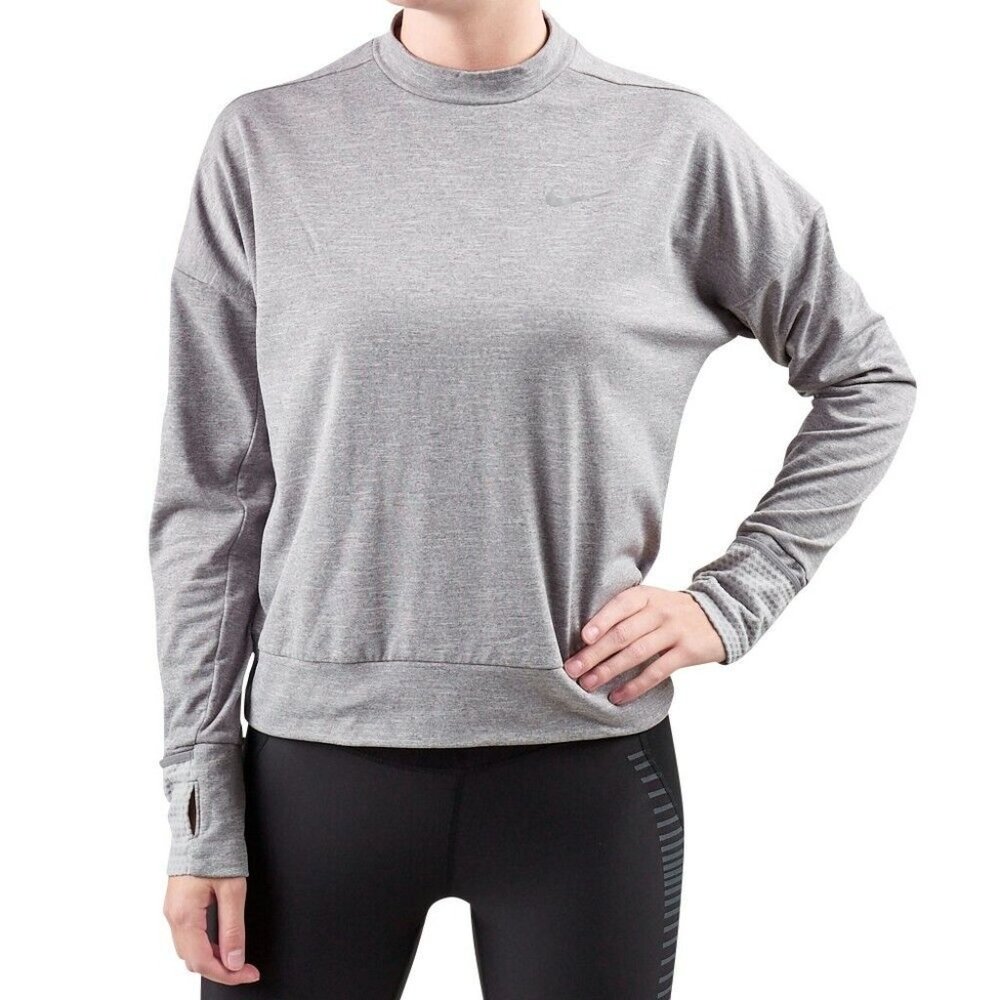 Nike Women's Thermal Element Long Sleeve Dri Fit Top Running Sweat Shirt Large